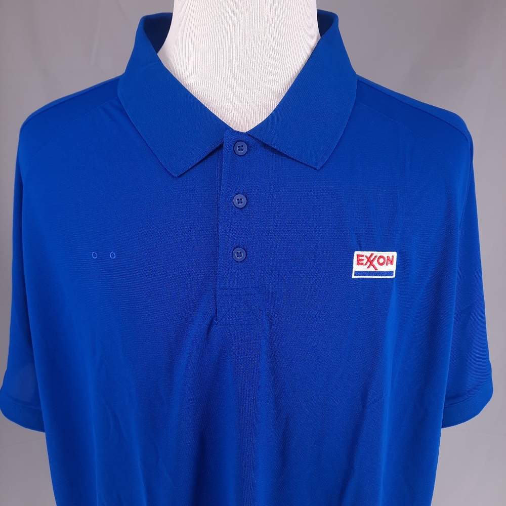 NEW Exxon Polo Golf Shirt Men's 4XL Employee Uniform Work Gas Station Fuel